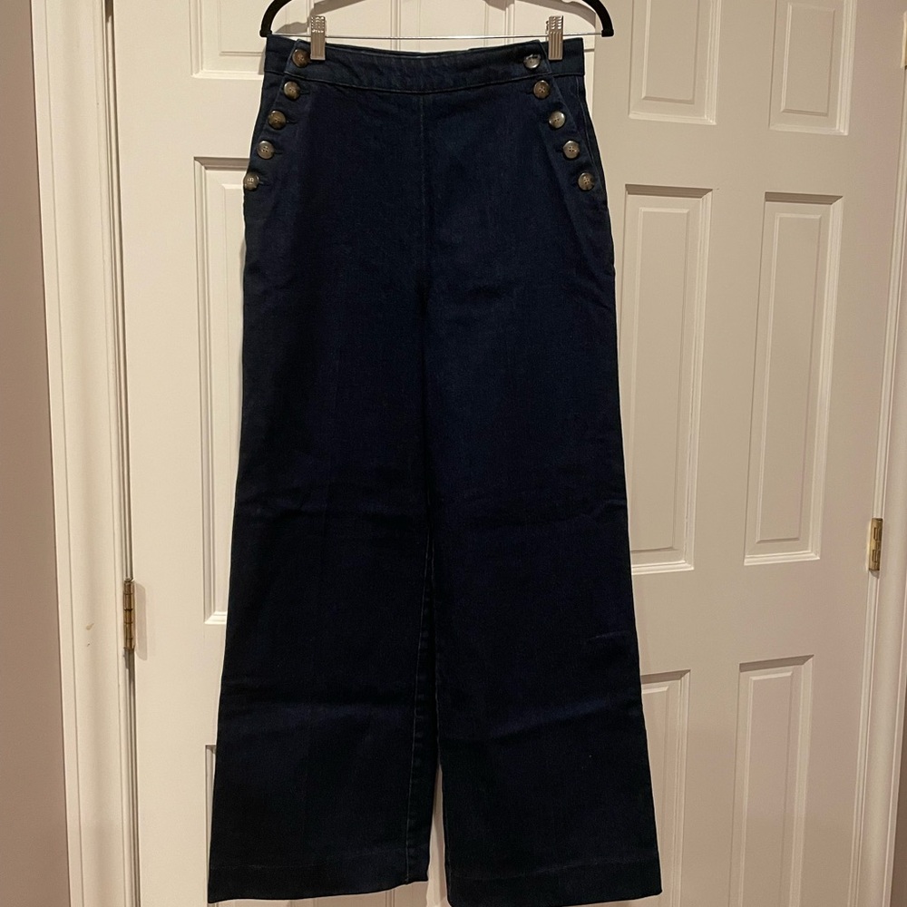 Sezane - size 40 (French) / size 29 ( US) wide legged French style jeans